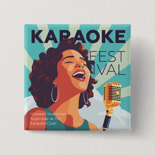 Karaoke-Party Button (Vorderseite)