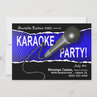 Karaoke-Party Einladung