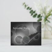 Karaoke-Party Einladung (Stehend Vorderseite)