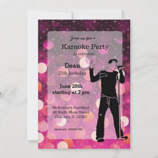 Karaoke Party Einladung