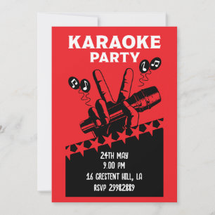 Karaoke-Party-Einladung Einladung