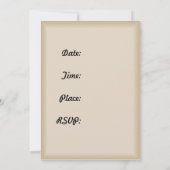 Karaoke Party Einladung Mikrofon Sing-Karte (Rückseite)