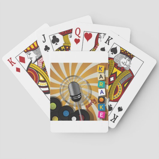 Karaoke Party Gesangskarten Spielkarten (Rückseite)