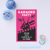 Karaoke Party Invite Flyer (Einzeln)