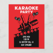 Karaoke Party Invite Flyer (Vorne)