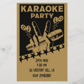 Karaoke Party Invite Flyer (Vorne)