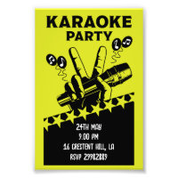 Karaoke Party Invite