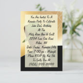 Karaoke Party Klubing Night Out Einladung (Stehend Vorderseite)