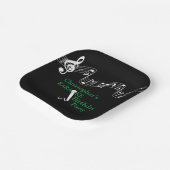 Karaoke Party Musikalisches Mikrofon Grün Pappteller (Gewinkelt)