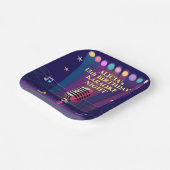 Karaoke Party Pop Geburtstagsjugend Pappteller (Gewinkelt)