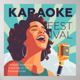 Karaoke-Party Poster