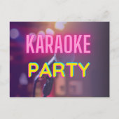 KARAOKE PARTY POSTKARTE (Vorderseite)