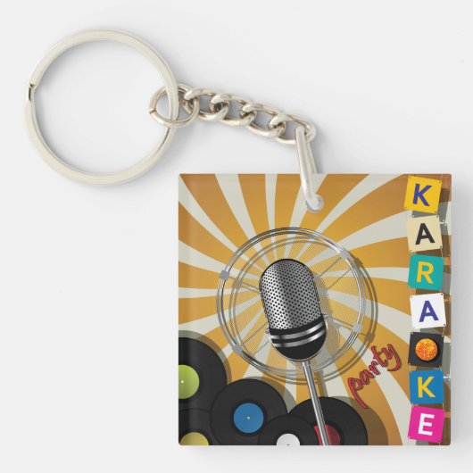 Karaoke Party Schlüsselanhänger (Vorderseite)