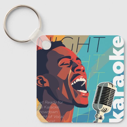 Karaoke-Party Schlüsselanhänger (Vorderseite)