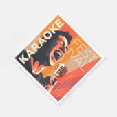 Karaoke-Party Serviette (Ecke)