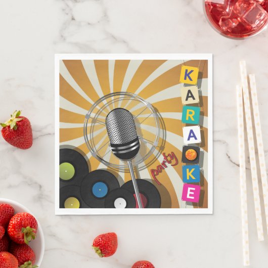 Karaoke Party Singing Napkins Serviette (Beispiel)