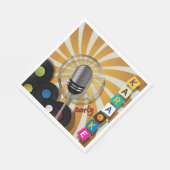 Karaoke Party Singing Napkins Serviette (Ecke)