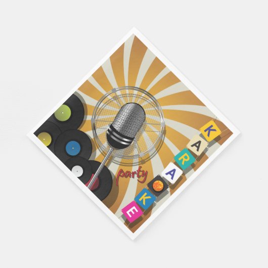 Karaoke Party Singing Napkins Serviette (Ecke)