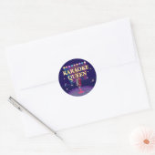 Karaoke Party Teens Geburtstag Runder Aufkleber (Umschlag)