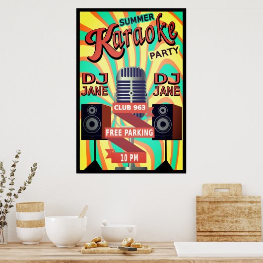 Karaoke Poster (Küche)