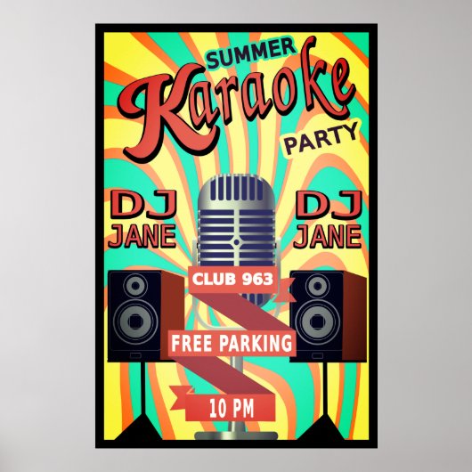 Karaoke Poster (Vorne)