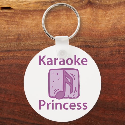 Karaoke Princess Schlüsselanhänger (Vorderseite)