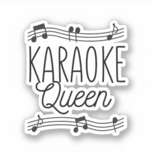 KARAOKE QUEEN AUFKLEBER