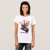 Karaoke Queen Crown and Microphone T - Shirt (Vorne ganz)