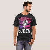 Karaoke Queen für Karaoke Singing Aficionados T-Shirt (Vorne ganz)
