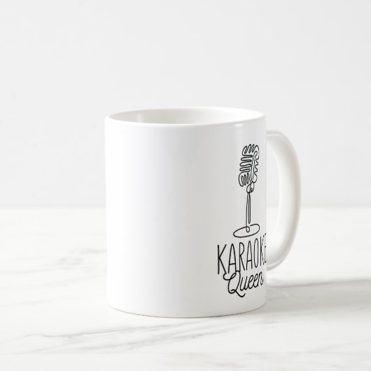KARAOKE QUEEN KAFFEETASSE (VorderseiteRechts)