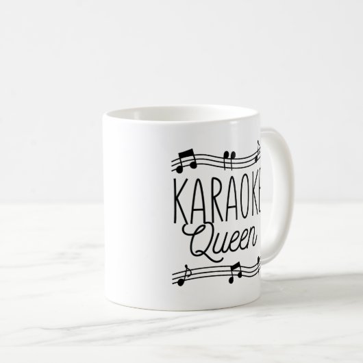 KARAOKE QUEEN KAFFEETASSE (VorderseiteRechts)