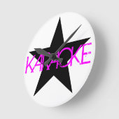 Karaoke Runde Wanduhr (Winkel)