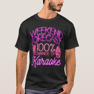 Karaoke Sänger 80er Retro-Wochenende vintage T-Shirt