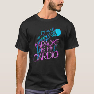 Karaoke Sängerin 80er Retro Karaoke ist mein Cardi T-Shirt