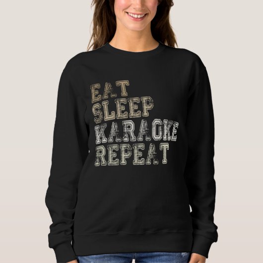 karaoke saying karaoke bar karaoke singer sweatshirt (Vorderseite)