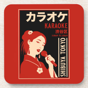 Karaoke Shibuya Tokyo Getränkeuntersetzer