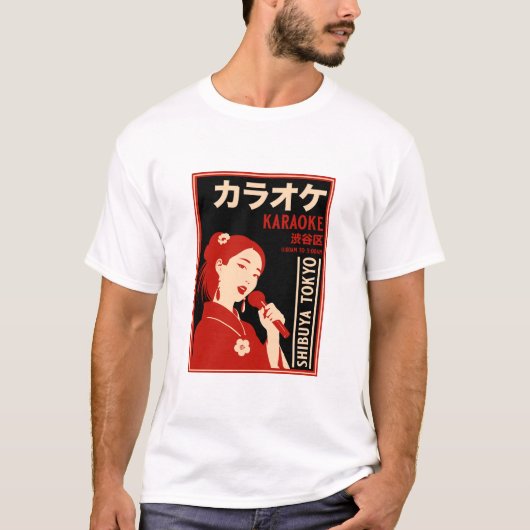 Karaoke Shibuya Tokyo T-Shirt (Vorderseite)