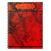 Karaoke Sign Up Notizblock (Vorderseite)