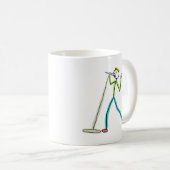 Karaoke-Singender Stockmann Kaffeetasse (VorderseiteRechts)
