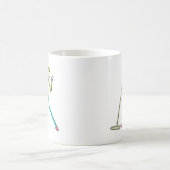 Karaoke-Singender Stockmann Kaffeetasse (Mittel)