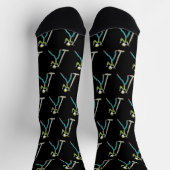 Karaoke-Singender Stockmann Socken (Oben)