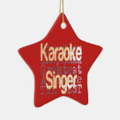 Karaoke Singer Extraordinaire Keramik Ornament (Rechts)