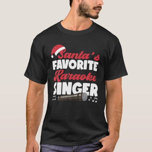 Karaoke Singer Weihnachten Weihnachten Weihnachten T-Shirt (Vorderseite)