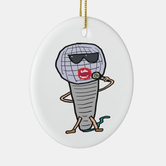 Karaoke Singing Microphon Keramik Ornament (Rechts)