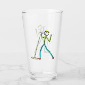 Karaoke Singing Stickman Glas (Rückseite)