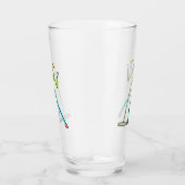 Karaoke Singing Stickman Glas (Rechts)