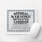 Karaoke Singlizenz Mousepad (Mit Mouse)