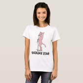 KARAOKE STAR CAT T - Shirt (Vorne ganz)