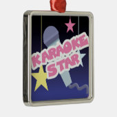 Karaoke-Star Ornament Aus Metall (Rechts)