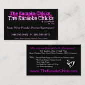 Karaoke-Unterhaltungs-Karte Visitenkarte (Vorne/Hinten)